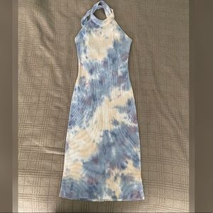 Young Fabulous And Broke Tie Dye Midi Dress With Tags Blue And Purple